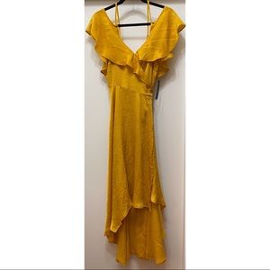 Yellow Wrap Dress